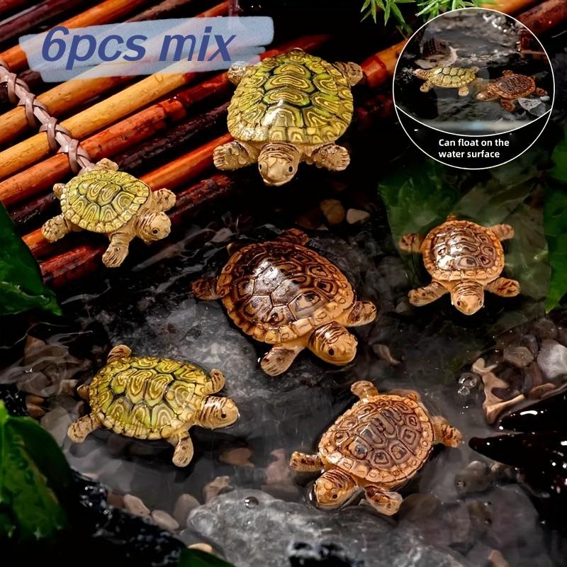 Aquarium Planting Ideas - 6 миниатюрных статуэток черепах для украшения