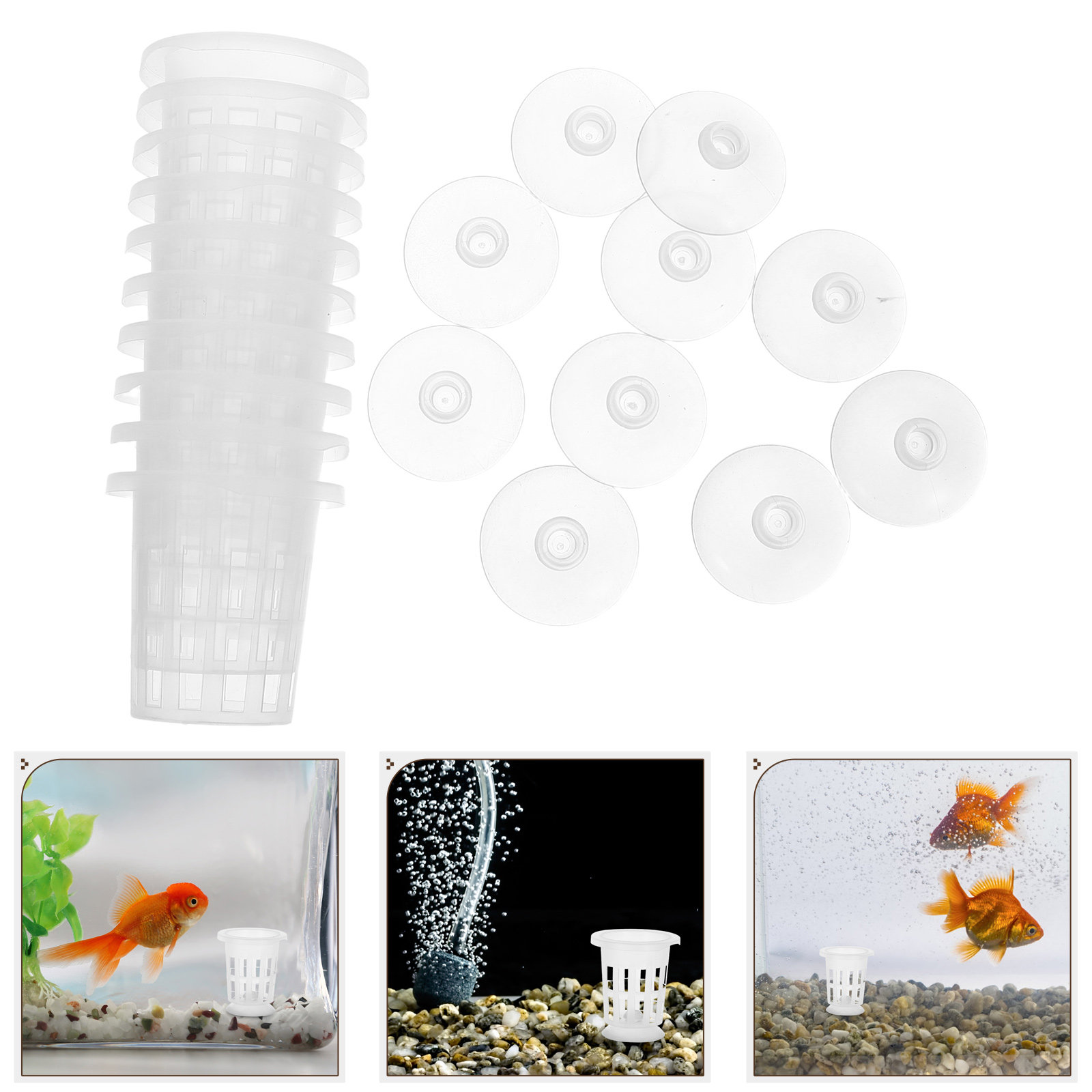 Aquarium Plant - 1 комплект гидропонных сетчатых горшков с