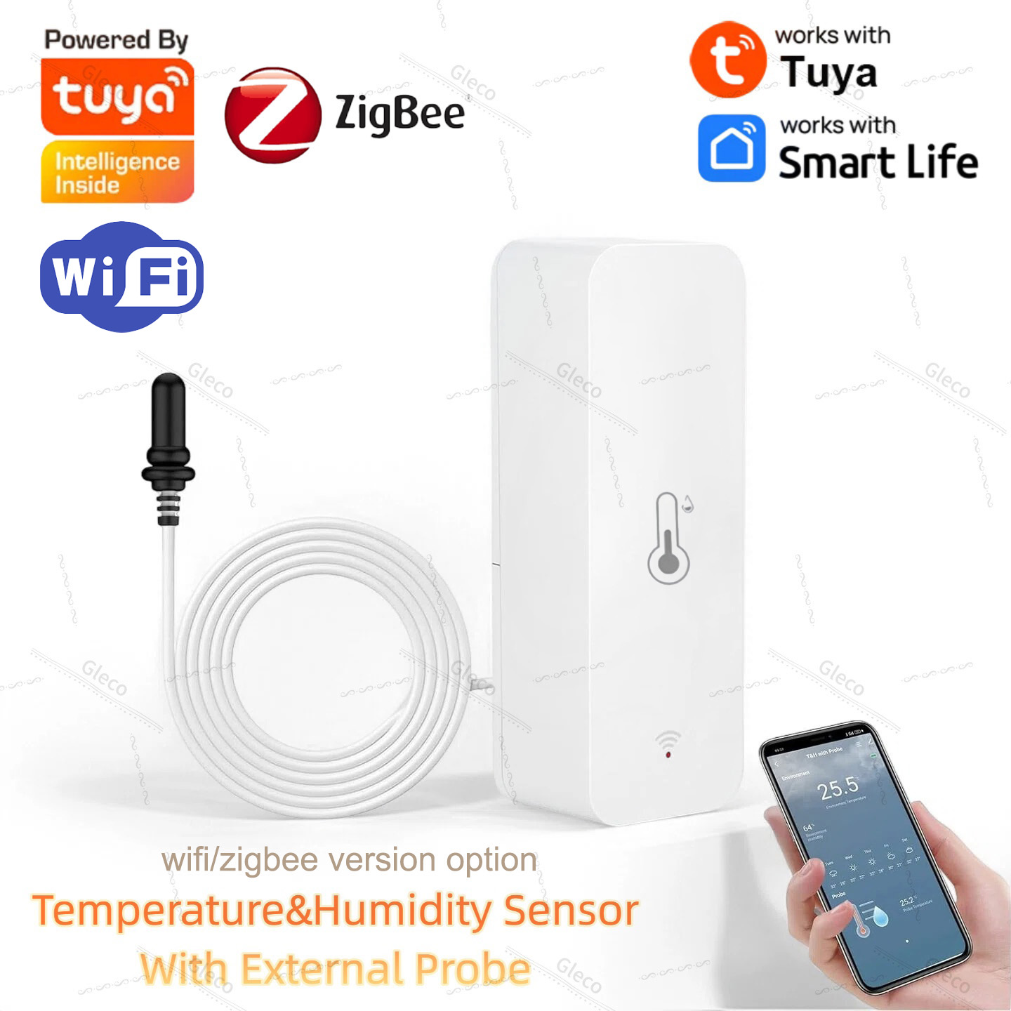 Aquarium Plant - Датчик температуры и влажности Tuya Wifi