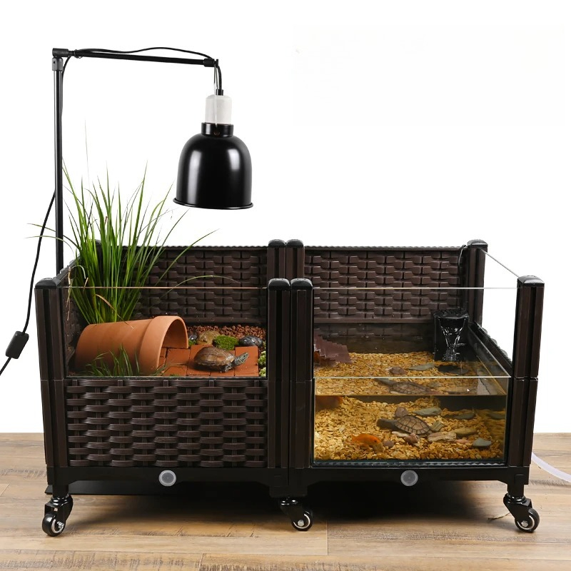 Aquarium Plant Yellowing - Эко-черепаховый резервуар с греющей платформой, стеклянный