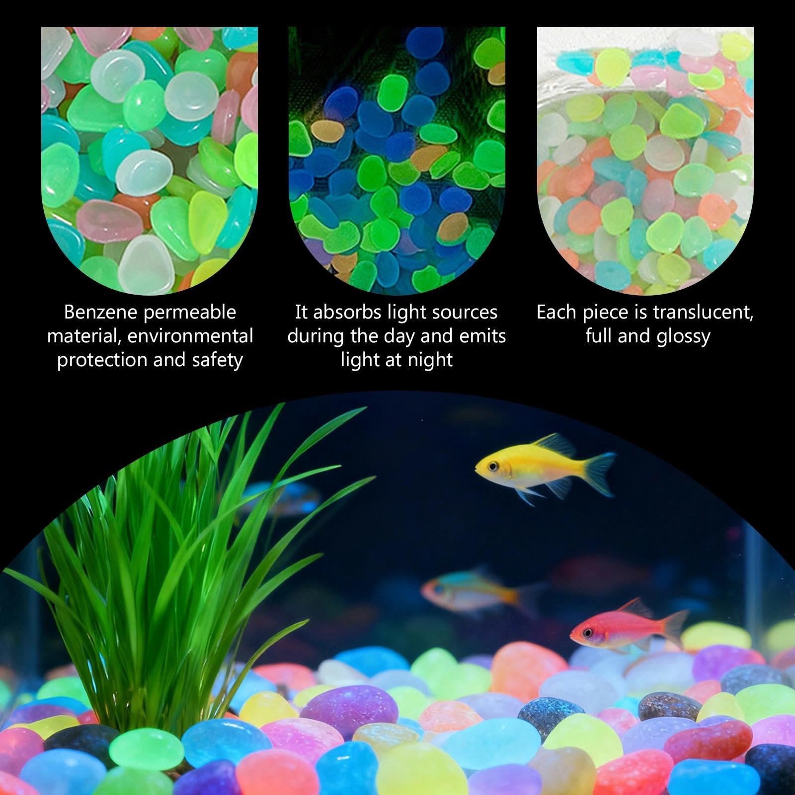 Светящиеся в темноте камешки д – обзор и цена Aquarium Plant