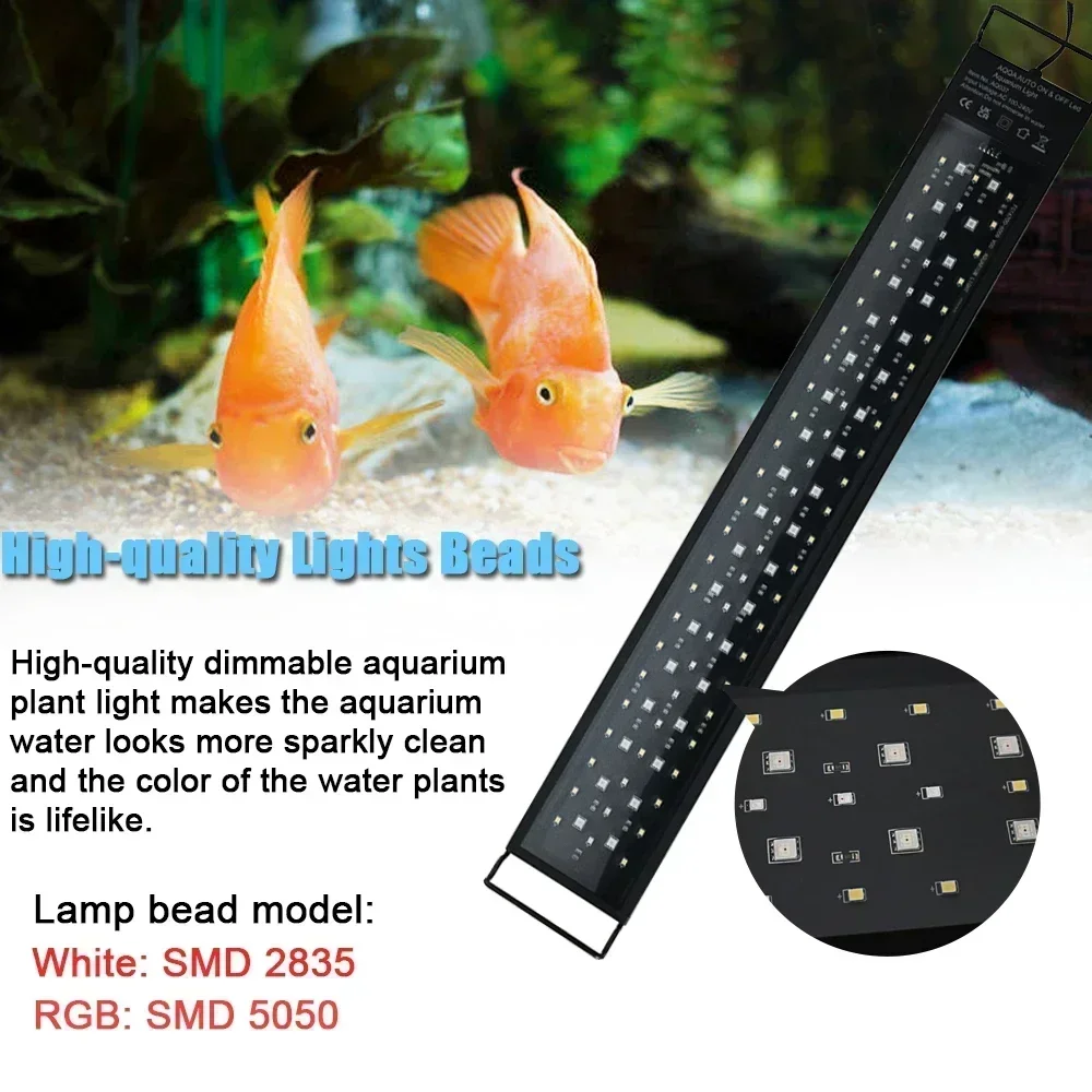 Водонепроницаемая IP68 осветит – обзор и цена Aquarium Plant Grow Light