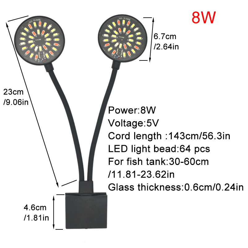 USB светодиодный светильник дл – обзор и цена Aquarium Plant Grow Light