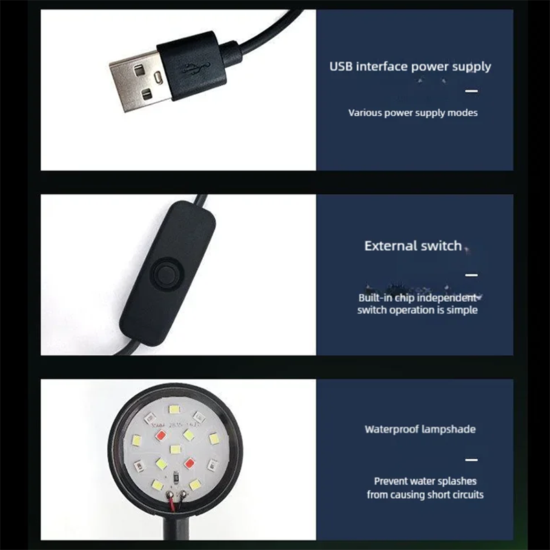 USB LED-лампа для аквариума с  – обзор и цена Aquarium Plant Grow Light
