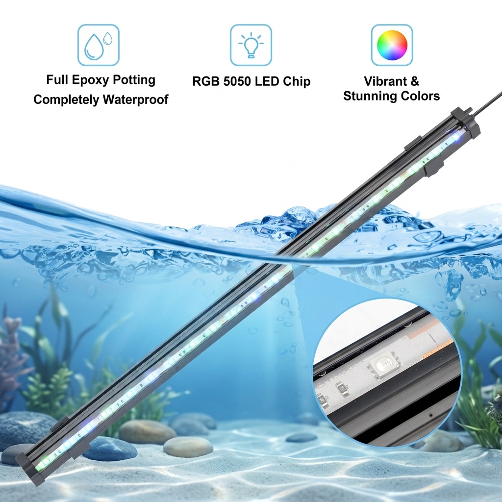 USB LED-лампа для аквариума с  – обзор и цена Aquarium Plant Grow Light